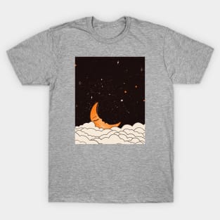 Moon Resting On Clouds T-Shirt